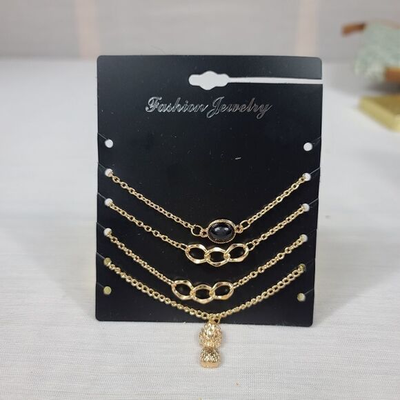 PINEAPPLE AND BLACK STONE Infinity BRACELET - Picture 12 of 15